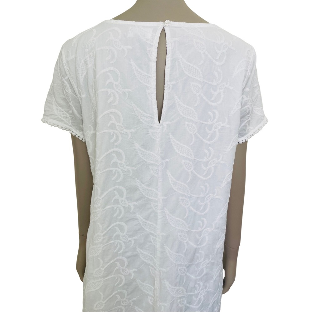 Old Navy White Embroidered Short Sleeve Dress NWT! - Picture 7 of 16